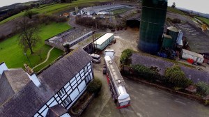 A drone view of Fraser's farm